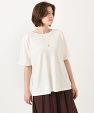 OLKGD35064 eur3(エウルキューブ) 【大きいサイズ】シャーリングジャージープルオーバー アイボリー