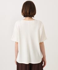 OLKGD35064 eur3(エウルキューブ) 【大きいサイズ】シャーリングジャージープルオーバー アイボリー