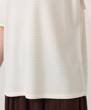 OLKGD35064 eur3(エウルキューブ) 【大きいサイズ】シャーリングジャージープルオーバー アイボリー