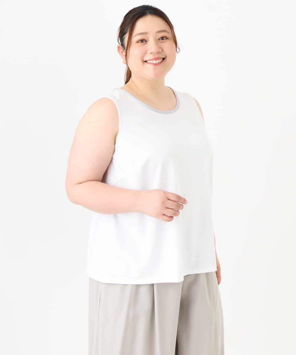 OLKGV23049 eur3(エウルキューブ) 【大きいサイズ】アビガイルタンクトップ ホワイト(90)
