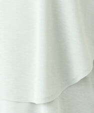 OLKGV51074 eur3(エウルキューブ) 【大きいサイズ】ポンチョ型トップス＋タンクトップセット ライトグリーン(30)