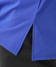 OLKHD32064 eur3(エウルキューブ) 【大きいサイズ/UVカット】接触冷感ケープデザインカットソー ブルー