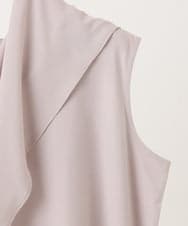 OLKHD32064 eur3(エウルキューブ) 【大きいサイズ/UVカット】接触冷感ケープデザインカットソー ライトグレー