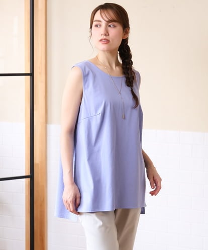 OLKHD51049  【大きいサイズ】サイドスリットロングタンクトップ