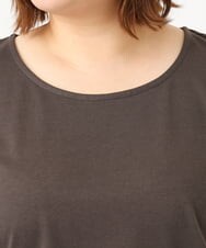 OLKIA47049 eur3(エウルキューブ) 【大きいサイズ】裾レースタンクトップ ダークグレー(93)