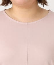 OLKIA50054 eur3(エウルキューブ) 【大きいサイズ/接触冷感】UVカットロールアップスリーブTシャツ ライトピンク(01)