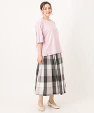 OLKIA51064 eur3(エウルキューブ) 【大きいサイズ/抗菌・消臭】コットンラグランスリーブトップス ピンク(03)