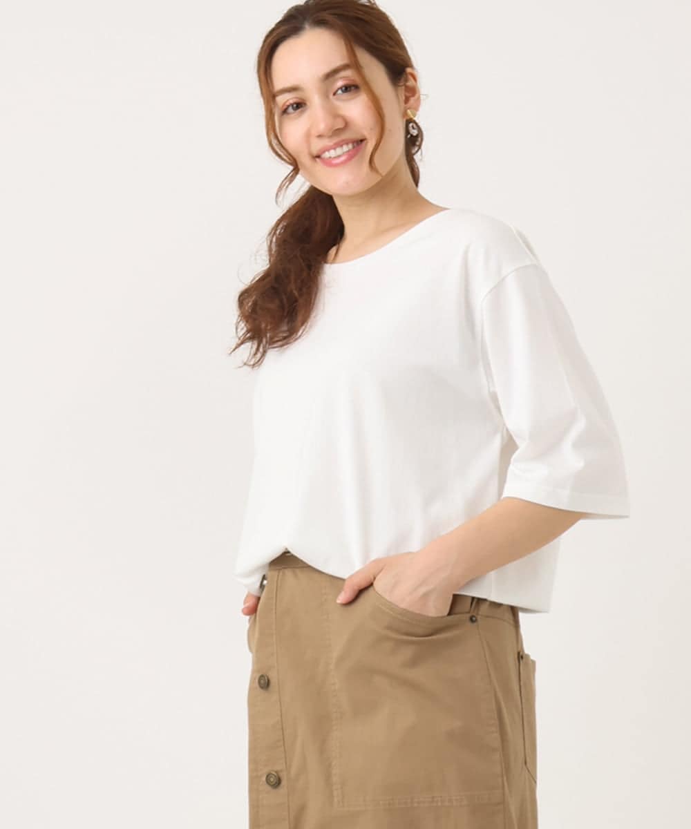 OLKIA52054 eur3(エウルキューブ) 【大きいサイズ】アニバーサリーバックプリントTシャツ ホワイト(90)