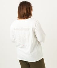 OLKIA52054 eur3(エウルキューブ) 【大きいサイズ】アニバーサリーバックプリントTシャツ ホワイト(90)
