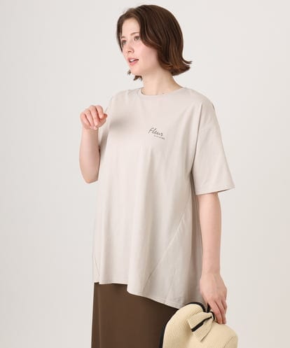 OLKID46069 eur3 【大きいサイズ】バックフレアロゴTシャツ