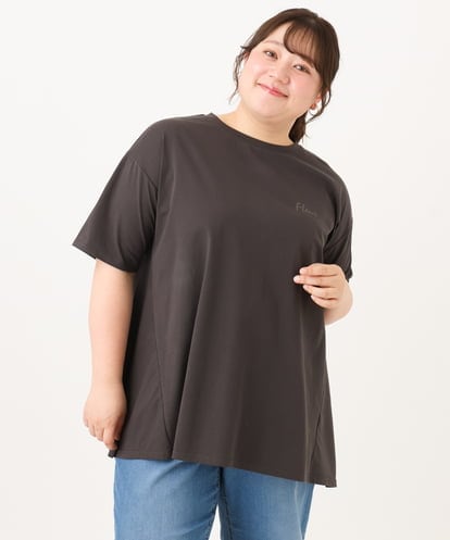 OLKID46069 eur3 【大きいサイズ】バックフレアロゴTシャツ