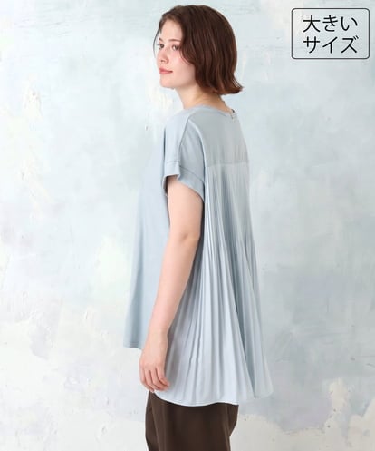 OLKID50079 eur3 【大きいサイズ/a.v.v×eur3】バックプリーツトップス