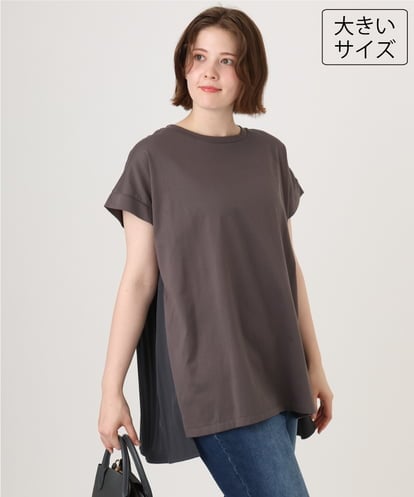 OLKID50079 eur3 【大きいサイズ/a.v.v×eur3】バックプリーツトップス