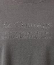 OLKJA03069 eur3(エウルキューブ) 【大きいサイズ】ロゴ刺繍ラグランカットソー ダークグレー(93)