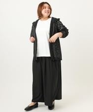 OLKJA05049 eur3(エウルキューブ) 【大きいサイズ】エンボスロゴTシャツ ホワイト(90)