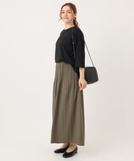 OLKJA05049 eur3(エウルキューブ) 【大きいサイズ】エンボスロゴTシャツ ブラック(94)