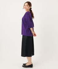 OLKJA10049 eur3(エウルキューブ) 【大きいサイズ/接触冷感】UVカットロールアップスリーブカットソー パープル(63)