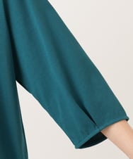 OLKJD01079 eur3(エウルキューブ) 【大きいサイズ/接触冷感/UVカット】Vネック裾シア―カットソー グリーン