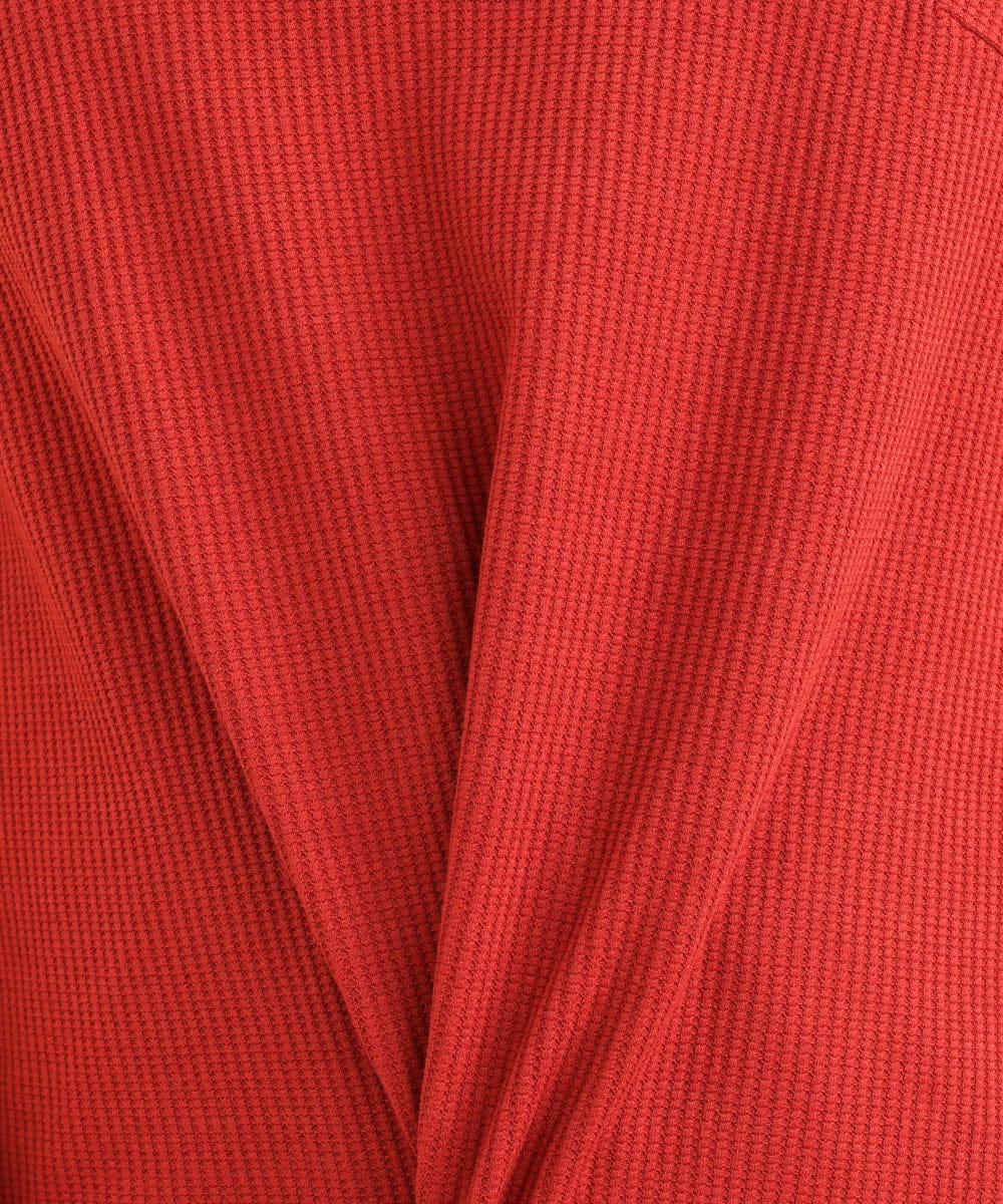 OLKJP02040 eur3(エウルキューブ) 【大きいサイズ】ワッフルロング丈タンクトップ オレンジ(15)