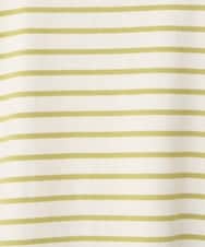OLKJS03069 eur3(エウルキューブ) 【雑誌掲載】【大きいサイズ】コットンボーダーカットソー ライトイエロー(20)