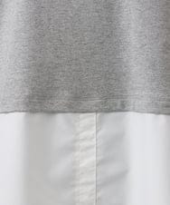 OLKKA24099 eur3(エウルキューブ) 【大きいサイズ】シャツレイヤード風カットソー グレー(92)