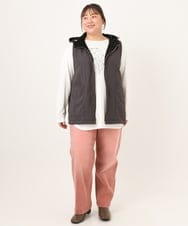 OLKKD10064 eur3(エウルキューブ) 【大きいサイズ】プリント長袖Tシャツ ホワイト