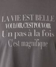OLKLA23059 eur3(エウルキューブ) 【大きいサイズ】ロゴプリント長袖Tシャツ ダークグレー(93)