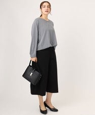 OLKLA26079 eur3(エウルキューブ) 【大きいサイズ】シャンブレーストライプカットソー ネイビー(57)