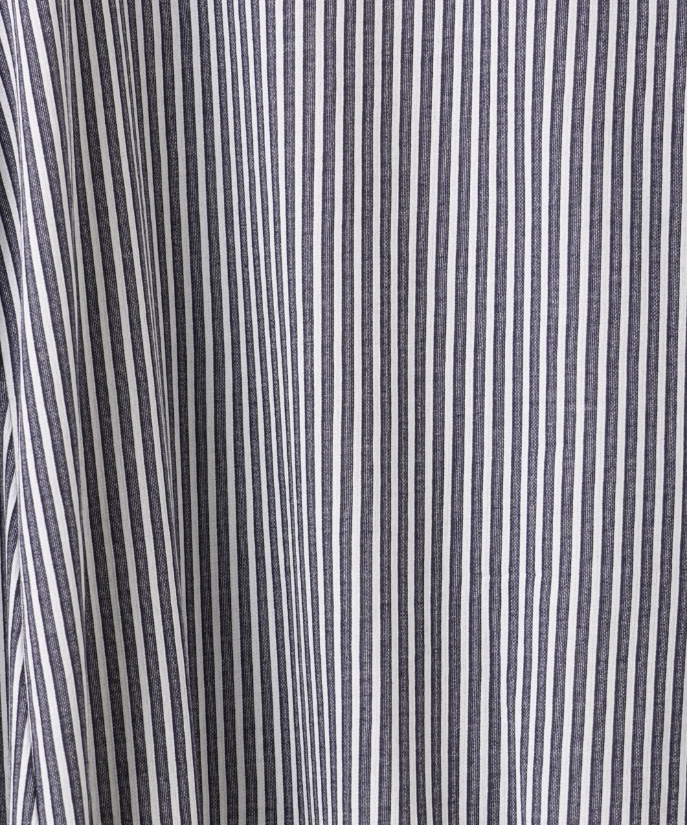 OLKLA26079 eur3(エウルキューブ) 【大きいサイズ】シャンブレーストライプカットソー ネイビー(57)