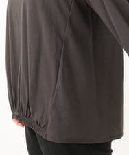 OLKLA26079 eur3(エウルキューブ) 【大きいサイズ】シャンブレーストライプカットソー ダークグレー(93)