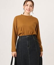 OLKLA28054 eur3(エウルキューブ) 【大きいサイズ】プチハイネックリブカットソー マスタード(26)