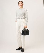 OLKLA28054 eur3(エウルキューブ) 【大きいサイズ】プチハイネックリブカットソー アイボリー(80)