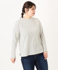 OLKLA28054 eur3(エウルキューブ) 【大きいサイズ】プチハイネックリブカットソー アイボリー(80)