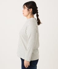 OLKLA28054 eur3(エウルキューブ) 【大きいサイズ】プチハイネックリブカットソー アイボリー(80)