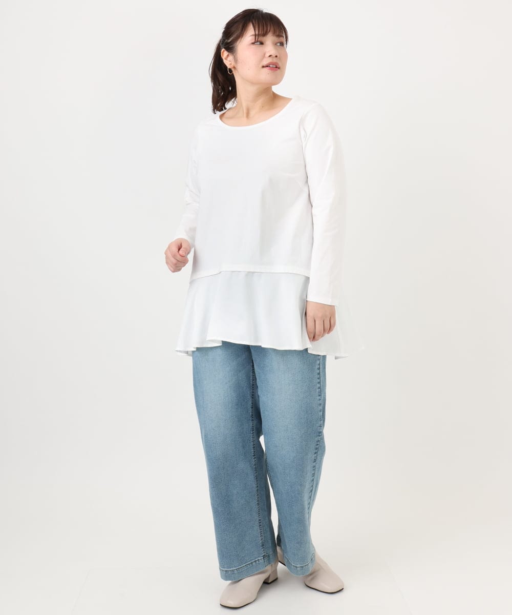 OLKLA30069 eur3(エウルキューブ) 【大きいサイズ】イレヘムロンT ホワイト(90)