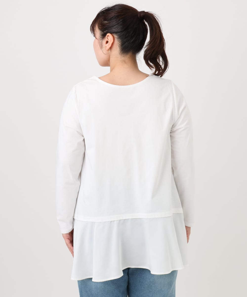 OLKLA30069 eur3(エウルキューブ) 【大きいサイズ】イレヘムロンT ホワイト(90)