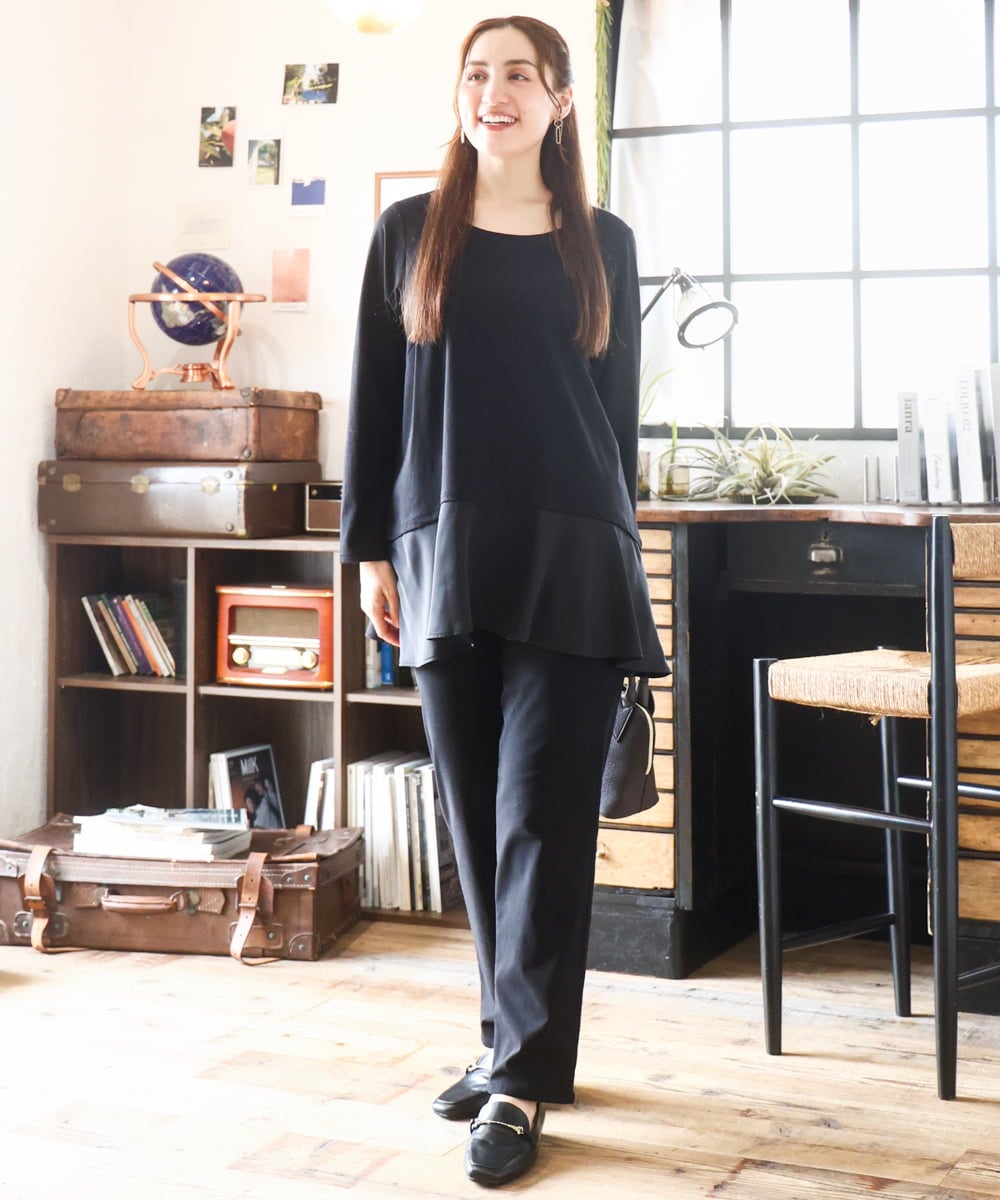OLKLA30069 eur3(エウルキューブ) 【大きいサイズ】イレヘムロンT ブラック(94)