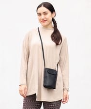 OLKLP07080 eur3(エウルキューブ) 【雑誌掲載】【大きいサイズ/11号サイズあり】リブハイネックチュニック ベージュ(82)