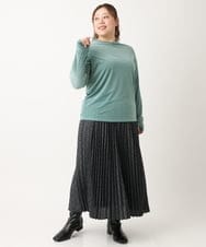 OLKLS15069 eur3(エウルキューブ) 【大きいサイズ/11号サイズあり】ベロアジャージートップス ライトグリーン(30)