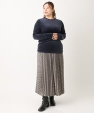 OLKLS15069 eur3(エウルキューブ) 【大きいサイズ/11号サイズあり】ベロアジャージートップス ダークグレー(93)