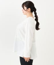OLKLV11079 eur3(エウルキューブ) 【大きいサイズ】ペプラムトップス ホワイト(90)