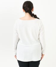 OLKLV11079 eur3(エウルキューブ) 【大きいサイズ】ペプラムトップス ホワイト(90)