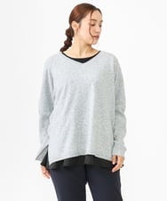 OLKLV11079 eur3(エウルキューブ) 【大きいサイズ】ペプラムトップス ブラック(94)