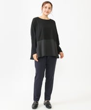OLKLV11079 eur3(エウルキューブ) 【大きいサイズ】ペプラムトップス ブラック(94)