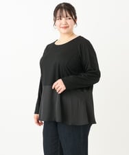 OLKLV11079 eur3(エウルキューブ) 【大きいサイズ】ペプラムトップス ブラック(94)