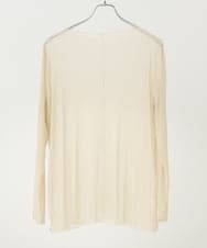 OLKLV19044 eur3(エウルキューブ) 【大きいサイズ】シアーラメカットソー アイボリー(80)