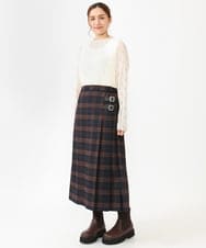 OLKLV21049 eur3(エウルキューブ) 【大きいサイズ】ストレッチレーストップス アイボリー(80)