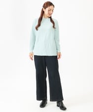 OLKLV24059 eur3(エウルキューブ) 【大きいサイズ】ぽこぽこカットソー ライトブルー(50)