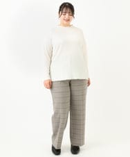 OLKLV24059 eur3(エウルキューブ) 【大きいサイズ】ぽこぽこカットソー アイボリー(80)