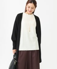 OLKLV24059 eur3(エウルキューブ) 【大きいサイズ】ぽこぽこカットソー アイボリー(80)
